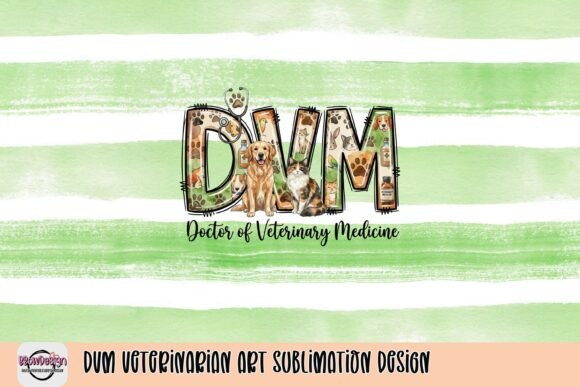 DVM Veterinarian Art Sublimation Design: A Heartfelt Tribute
