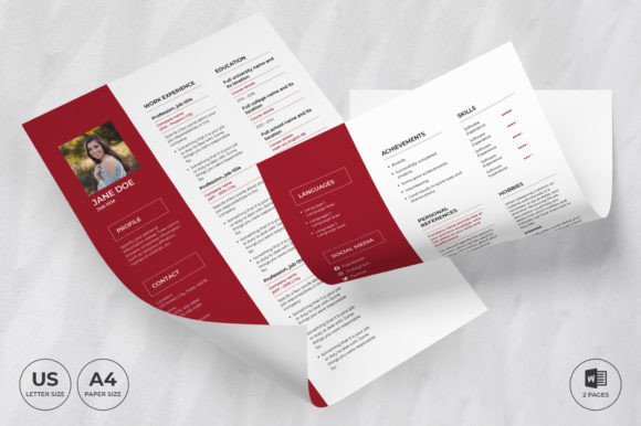 Flower Shop Resume Template CV