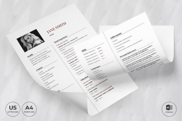 Makeup Artist Resume Template CV