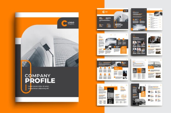 Modern Company Profile Template: 16-Page A4 Design