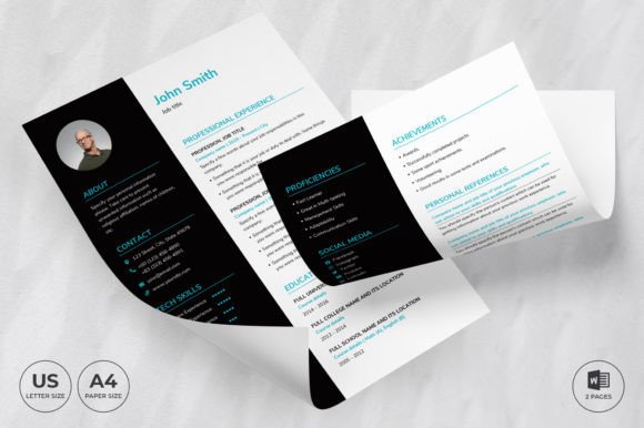 Modern Tech Startup Resume Template CV