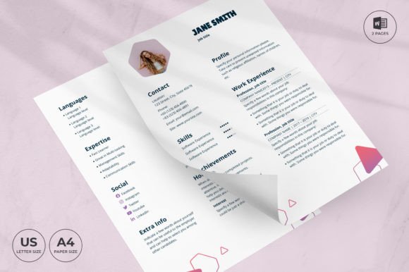 Pet Grooming Care Resume Template CV: A Modern Professional Design