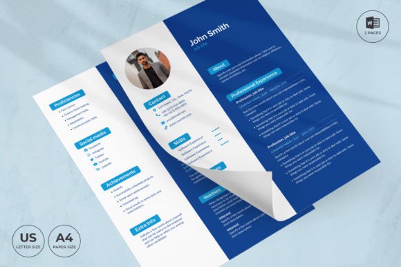 SEO Agency Resume Template CV: A Clean, Modern Design