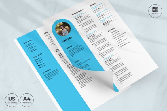 Spa Salon Resume Template CV