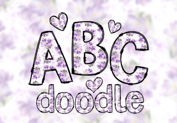 Spring Doodle Letters: A Whimsical Floral Alphabet Font