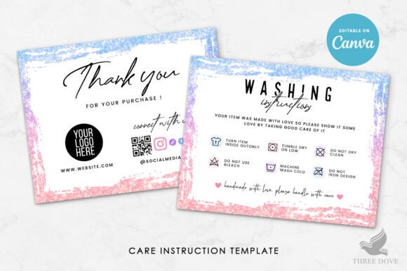 T-Shirt Washing Care Instruction Card: Your Essential Branding Guide